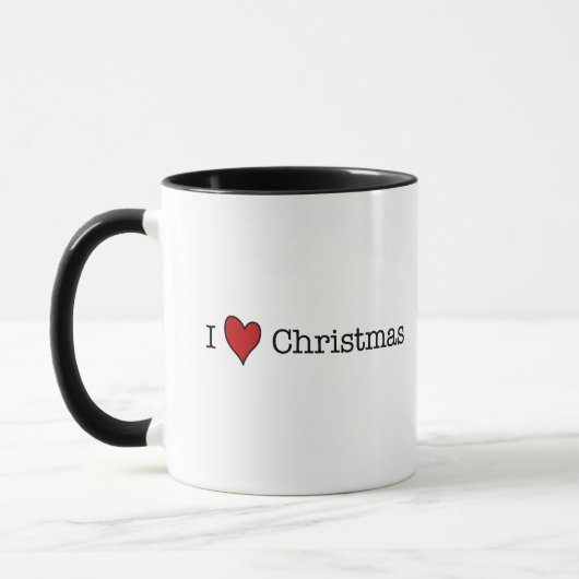 Ik hart Kerstmis Mok (Links)