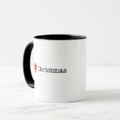 Ik hart Kerstmis Mok (Voorkant links)