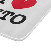 Ik hart keto dieet glazen snijplank voor keuken (Hoek)