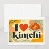 "Ik [Hart] Kimchi" Briefkaart (Voorkant / Achterkant)