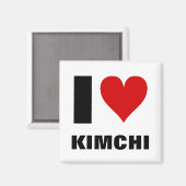 Ik [hart] Kimchi Magneet (Voorkant / Achterkant)