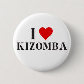 Ik hart Kizomba Button (Voorkant)