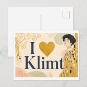 "Ik [Hart] Klimt" Briefkaart (Voorkant / Achterkant)