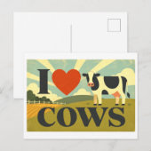 "Ik [Hart] Koeien" Briefkaart (Voorkant / Achterkant)