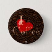 Ik hart koffie Button (Voorkant)