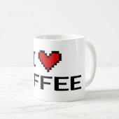 Ik hart koffie digi koffie mok voor tech programme (Voorkant rechts)