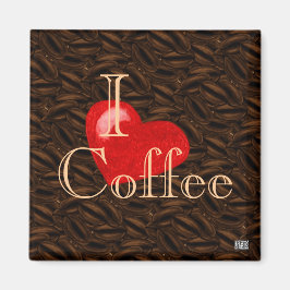 Ik hart koffie magneet