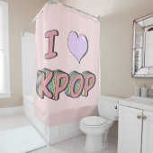 Ik hart Kpop Douchegordijn (In situ)