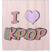 Ik hart Kpop Douchegordijn (Voorkant)
