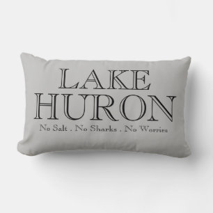 Ik hart LAKE HURON, geweldig meer ontwerp Kussen