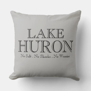 Ik hart LAKE HURON, geweldig meer ontwerp Kussen