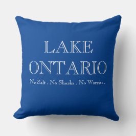 Ik hart LAKE ONTARIO, geweldig meer ontwerp Kussen