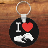 Ik hart (liefde) Anal Sleutelhanger (Voorkant)