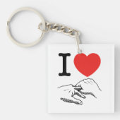 Ik hart (liefde) Anal Sleutelhanger (Voorkant)