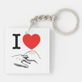 Ik hart (liefde) Anal Sleutelhanger (Achterkant)