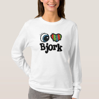 Ik hart (liefde) Bjork T-shirt