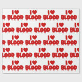 IK HART [LIEFDE] BLOED CADEAUPAPIER (Vlak)