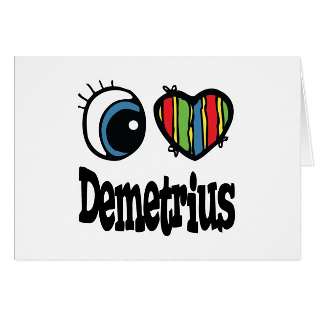 Ik hart (liefde) Demetrius (Voorkant Horizontaal)