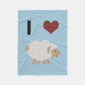 Ik hart (liefde) Ewe (jij) Fleece Deken (Voorkant)