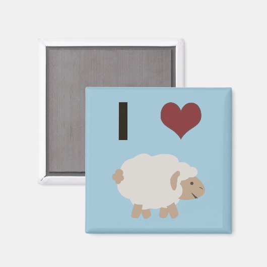 Ik hart (liefde) Ewe (jij) Magneet (Voorkant / Achterkant)