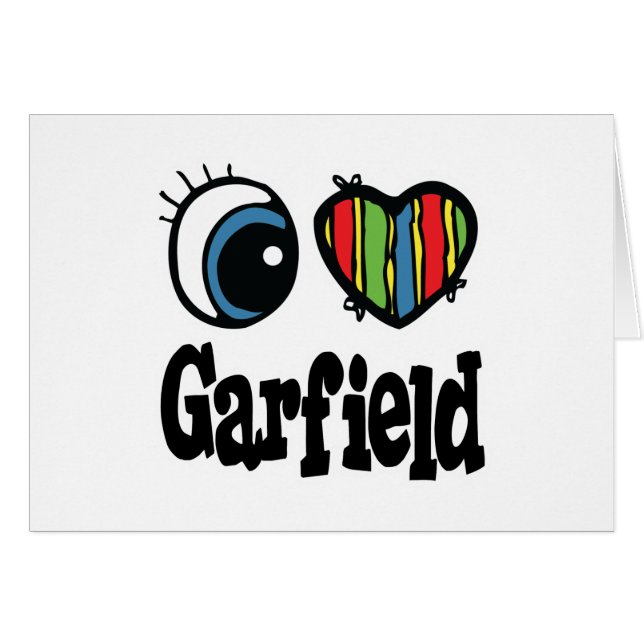 Ik hart (liefde) Garfield (Voorkant Horizontaal)