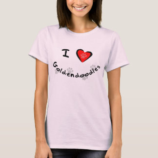 Ik hart - Liefde Goldendoedels T-shirt