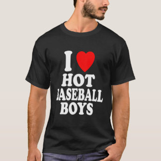 Ik hart (liefde) heet honkbal jongens sportieve at t-shirt