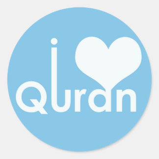 Ik hart (liefde) Koran Sticker