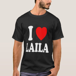 Ik hart (liefde) Laila Schattige matching paar ech T-shirt