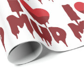 Ik hart (liefde) modder cadeaupapier (Rol Hoek)