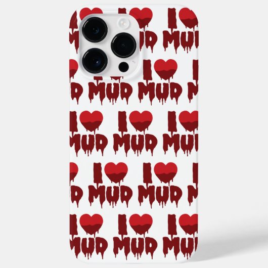 Ik hart (liefde) modder Case-Mate iPhone case (Achterkant)
