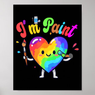 Ik Hart Liefde Om Te Vinger Ik Schilder Lief Koppe Poster
