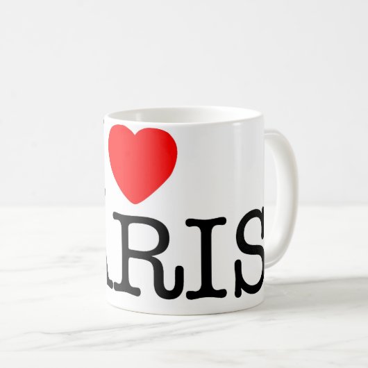 Ik hart (liefde) Parijs Koffiemok (Voorkant rechts)