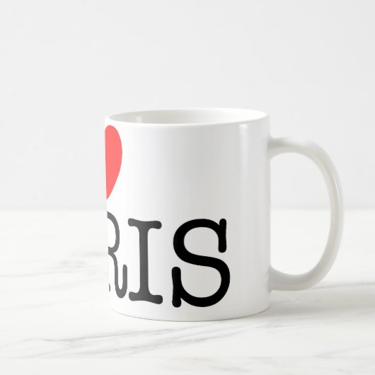 Ik hart (liefde) Parijs Koffiemok (Rechts)