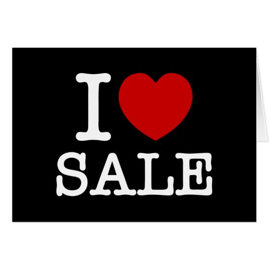 IK HART [LIEFDE] SALE KAART (Voorkant Horizontaal)
