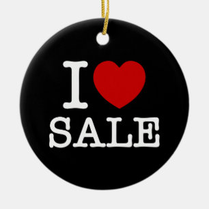 IK HART [LIEFDE] UITVERKOOP KERAMISCH ORNAMENT