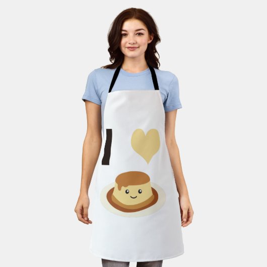 Ik Hart (liefde) vlaai! Schort bij volwassenen (Gedragen)
