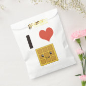 Ik hart (liefde) wafels bedankzakje (Gezegeld)