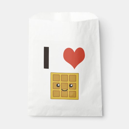 Ik hart (liefde) wafels bedankzakje (Voorkant)
