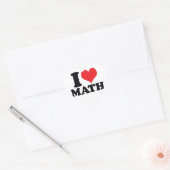 Ik Hart / liefde wiskunde Sticker (Envelop)