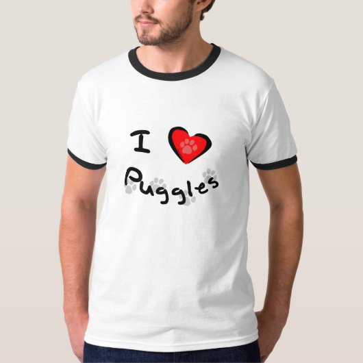 Ik hart - liefdessmokkels t-shirt (Voorkant)