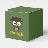 Ik hart (liefdesuil) bedankdoosjes (Voorkant Zijde)