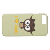 Ik hart (liefdesuil) Case-Mate iPhone case (Achterkant (Horizontaal))
