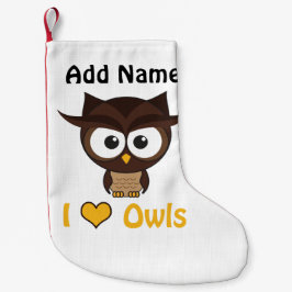 Ik hart (liefdesuil) kleine kerstsok