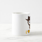 Ik hart (liefdesuil) koffiemok (Center)