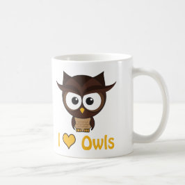 Ik hart (liefdesuil) koffiemok