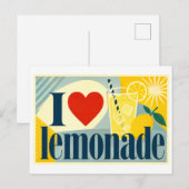 "Ik [Hart] Limonade" Briefkaart (Voorkant / Achterkant)