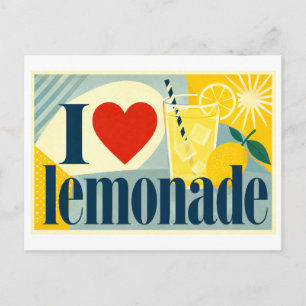 "Ik [Hart] Limonade" Briefkaart
