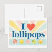 "Ik [Hart] Lolly's" Briefkaart (Voorkant / Achterkant)