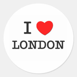 Ik hart LONDEN Ronde Sticker